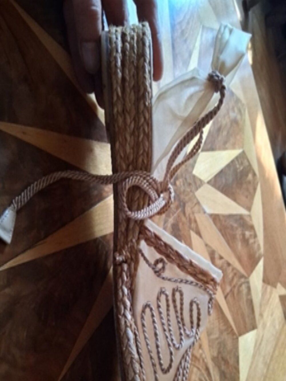 Stuart Weitzman Organza Mesh Embroidered Ankle Tie Espadrille Sandals Size 9.5 - Picture 4 of 6
